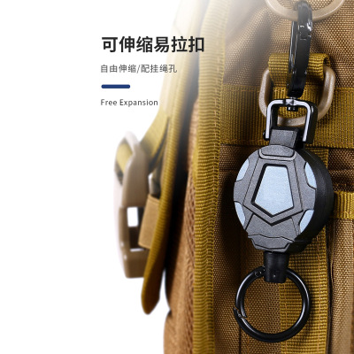 Geometry Keys hanging buckle Carabiner outdoors travel knapsack Lose Hand rope Road sub- automatic Telescoping Elastic buckle