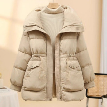羽绒服女2025收腰显瘦新款加厚韩版白鸭绒冬季小个子宽松短款外套
