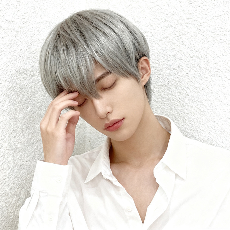 Short Wig for Men, Japanese Style Cosplay, Versatile for Young Boys, Realistic Full Wig, Wholesale from Manufacturer Short Wig for Men, Japanese Style Cosplay, Versatile for Young Boys, Realistic Full Wig, Wholesale from Manufacturer