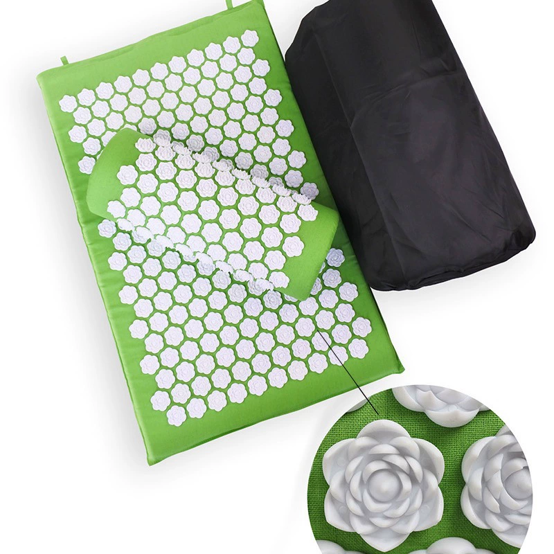 (Маленький Лотос) Акупунктурный коврик Коврик для йоги Лотос Акупунктурный Массажный коврик Оксфордская сумка Набор из трех предметов