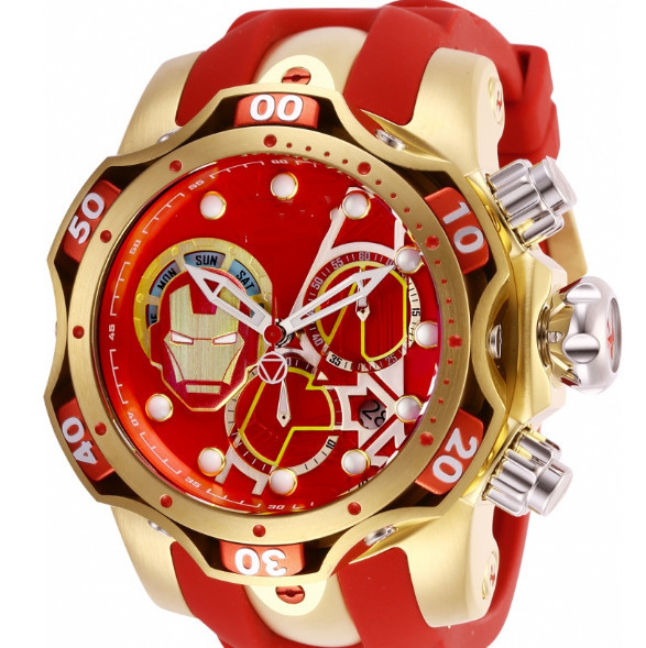 Foreign Trade Products Steel Red Invicta Same Style European and American Quartz Men's Watch Foreign Trade Products Steel Red Invicta Same Style European and American Quartz Men's Watch