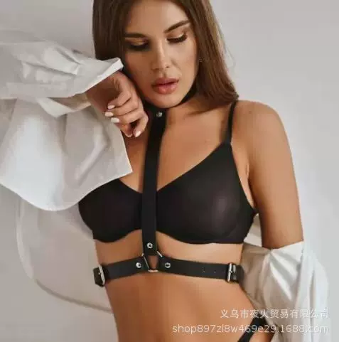 情趣束缚皮带衣服性感绑带束腰pu环保皮革夜店时尚女服装饰品配饰