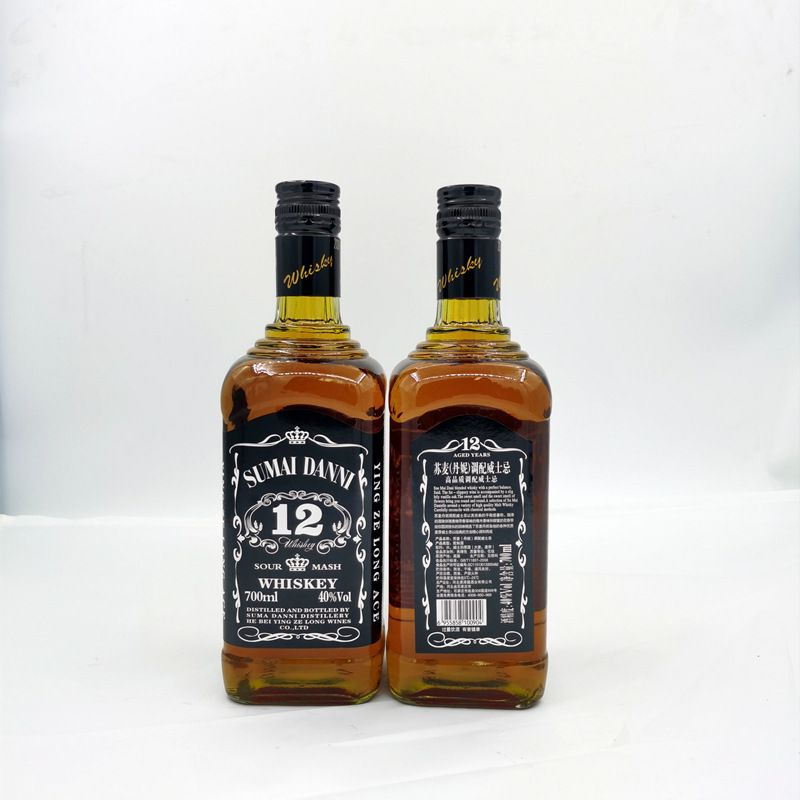 批发网红洋酒苏麦丹妮威士忌700ml高品质调制威士忌40度夜场洋酒