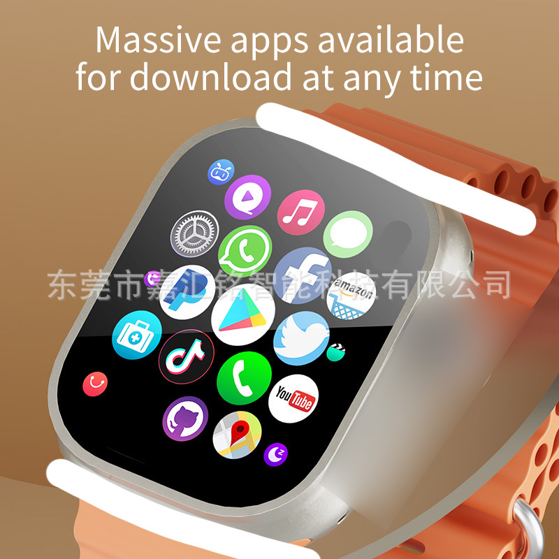 Reloj inteligente de venta caliente transfronterizo DW100, reloj de teléfono enchufable con tarjeta, reloj de conteo de pasos multifunción Netcom completo 5g s10