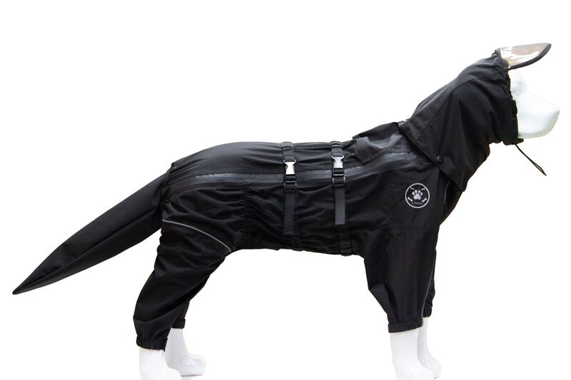 ペット犬用オールインクルーシブレインコート、中型犬および大型犬用、ゴールデンレトリバー、サモエド、アラスカ、防水オールインクルーシブ四足レインコート|undefined