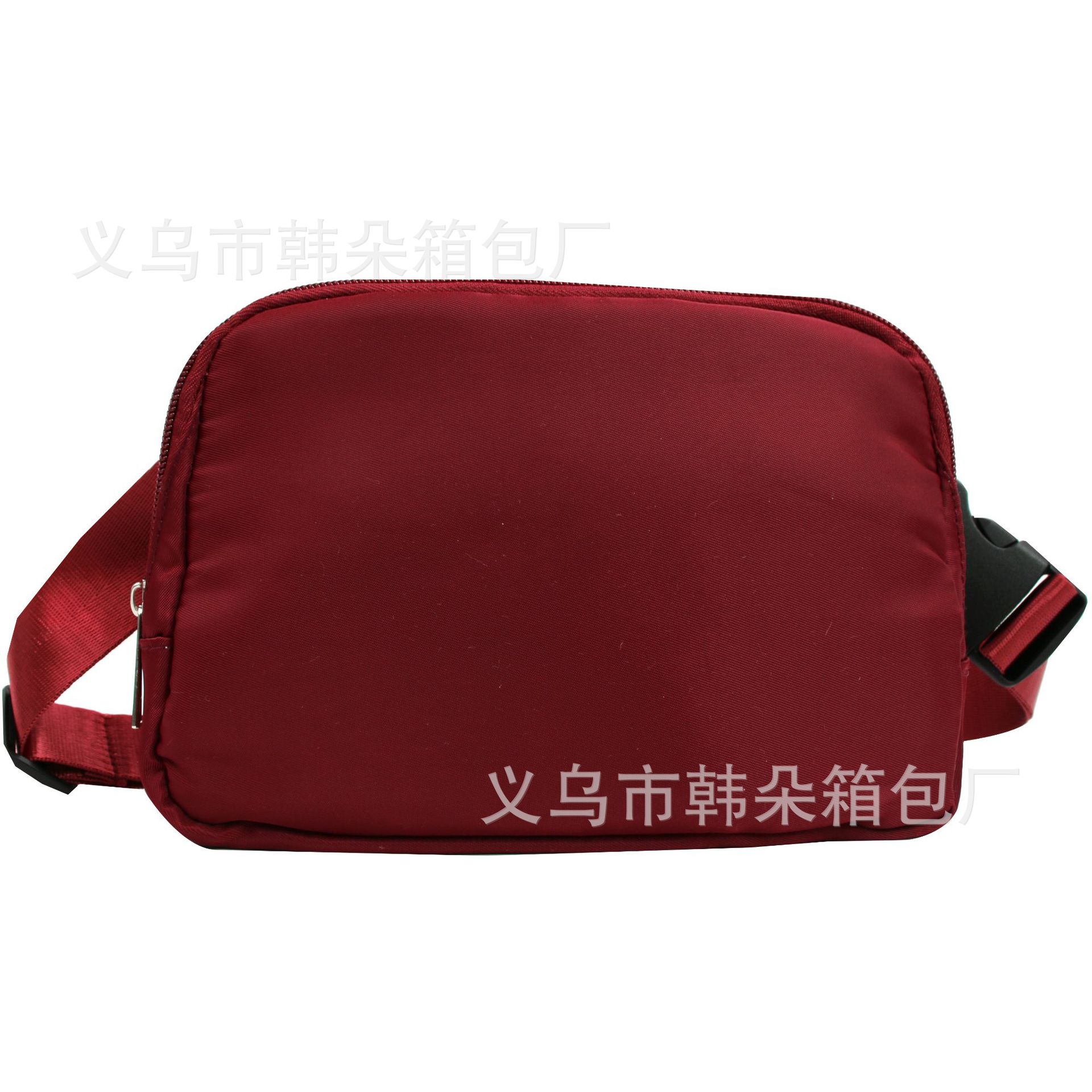 Riñonera de nylon, lulu, el mismo estilo, estilo ins, ocio, deportes al aire libre, bolsa de pecho para correr, bolsa de mensajero, logotipo personalizado