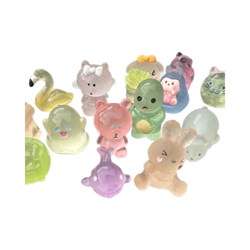 Blind Bag Mini Toy Figurines, Luminous Assorted Animals, Multiple Sizes 2–8.6 cm