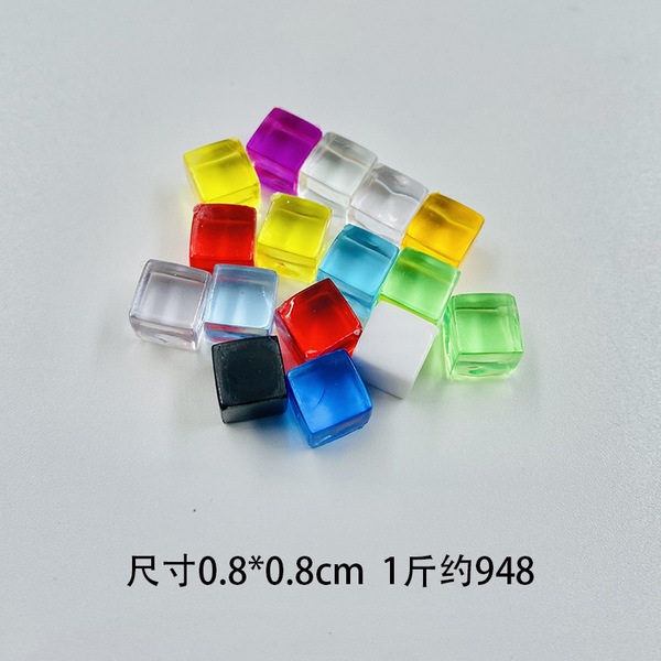 Realistic acrylic transparent ice cubes