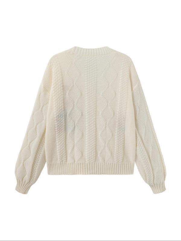 Women's Floral Embroidery Button Cardigan Casual Long Sleeve|undefined