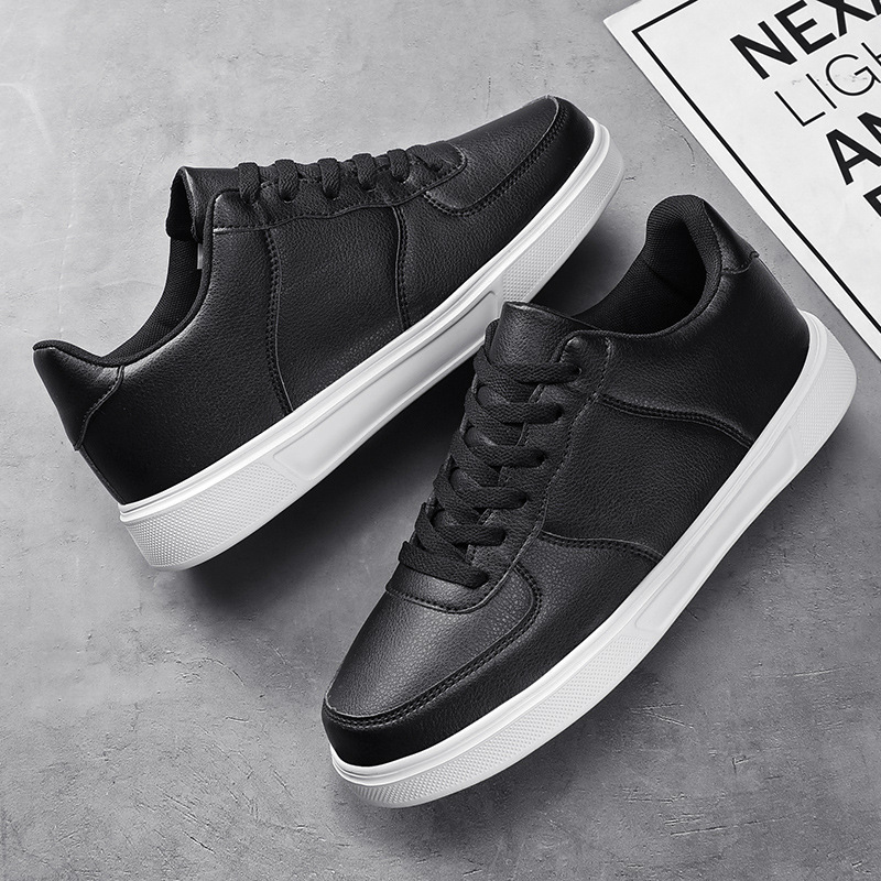 Comercio exterior talla grande 48 zapatos blancos pequeños, hombres y mujeres, zapatos casuales de color sólido para estudiantes de primaria y secundaria, zapatos de cuero para hombres, tamaño pequeño 36