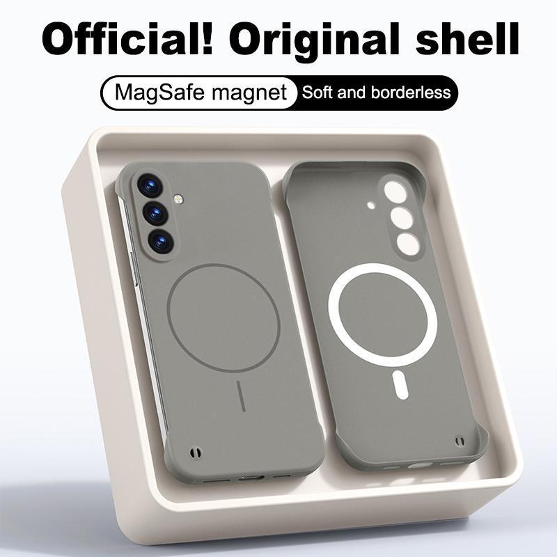 Suitable for Samsung Galaxy A37 Mobile Phone Case A57 Protective Cover, Fine Magnetic Suction, Soft Feel, Borderless, Thin and Light, A17 Simple Design
