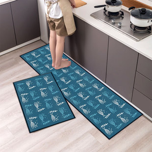 Kitchen Floor Mat long non-slip waterproof oil-proof absorbent mat household door wash-free floor mat carpet stain-resistant door mat