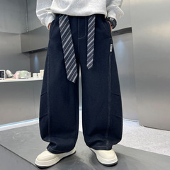 儿童装男童秋装裤子2025新款春秋款中大童长裤秋季男孩酷帅牛仔裤