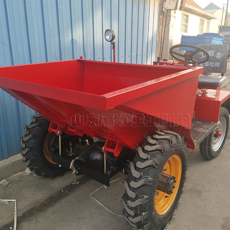 小型工地四轮翻斗车 柴油前翻斗车 沙石混凝土翻斗车