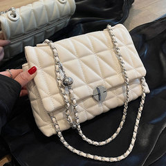 高級質感百搭夏季女包2023新款韓版菱格氣質鏈條小眾超火單肩腋下