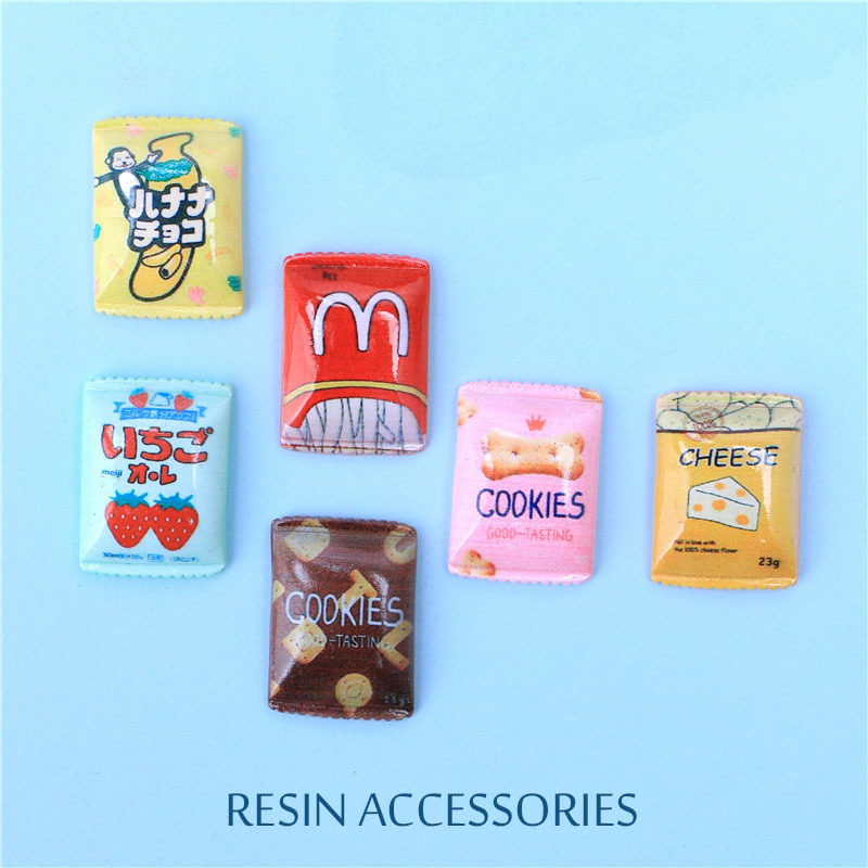 奶油胶滴胶DIY手机壳材料包糖果零食袋包装袋发夹头绳树脂配件