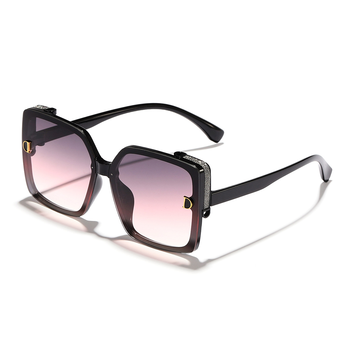 La nueva versión coreana de la letra D generoso marco cara pequeña PC gafas de sol calle moda desgaste necesario al aire libre gafas de sol