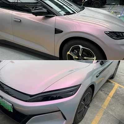 Auto Color Change Film Volcanic Ash Color-Changing Film Gray