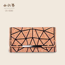 木里木外软木树皮包 几何长款钱包 简约小众设计 日常耐用便携