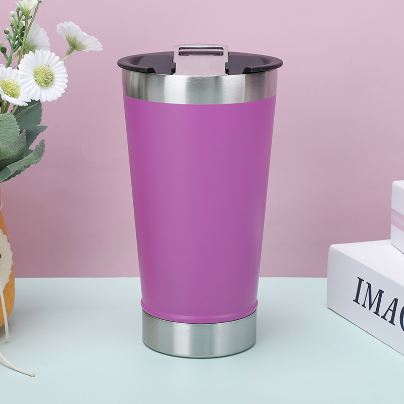 Ventas transfronterizas de acero inoxidable 304 con abertura de botellas de cerveza de acero inoxidable 304 tazas de aislamiento de automóviles tazas de hielo