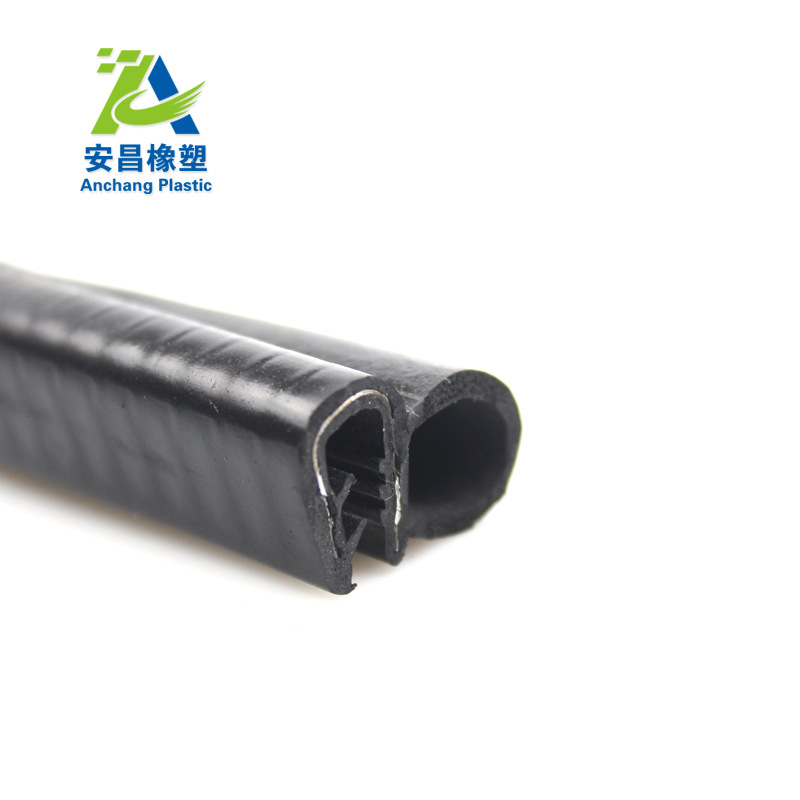 钢带钢丝U型密封条三元乙丙机柜U型包边条三复合侧泡箱柜橡胶条