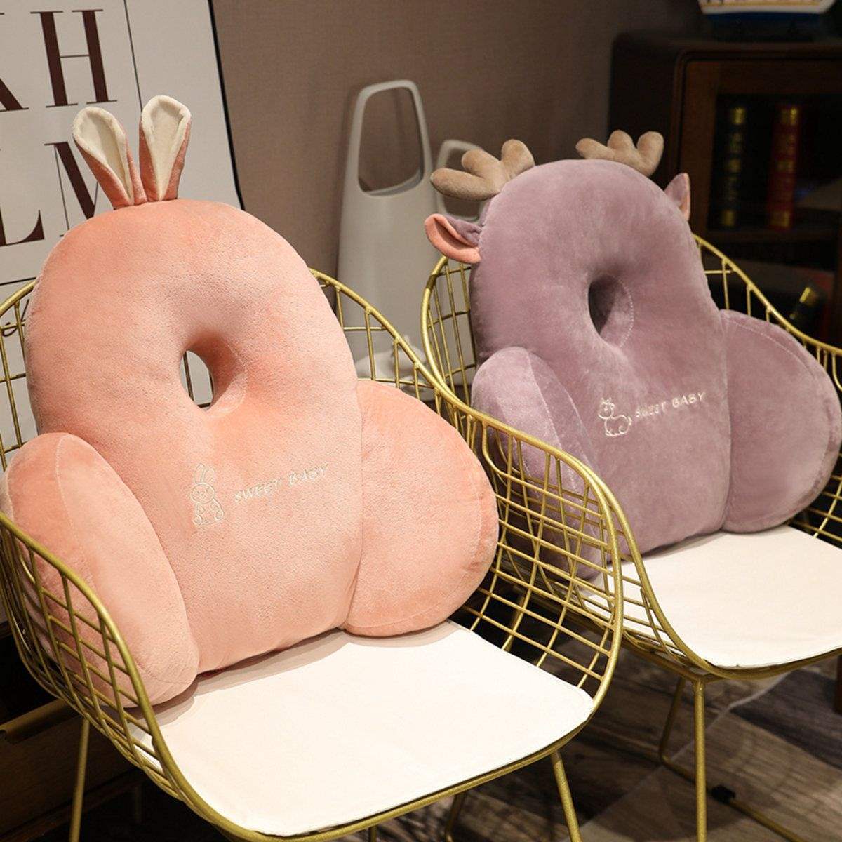 Office Cushion Lumbar Support Seat Back Cushion Chair Pregnant Women Sedentary Waist Pillow Lumbar Cushion Girls Sofa Pillow
