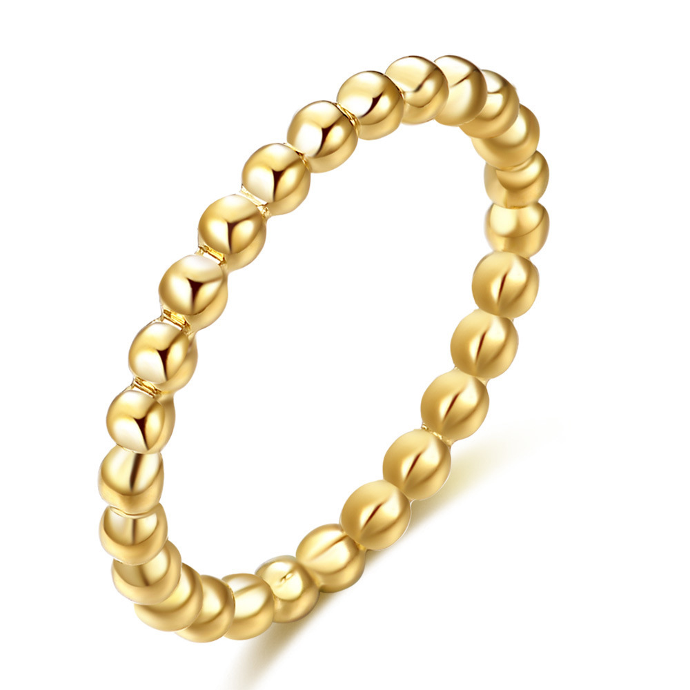Anillo de acero de titanio estilo INS, color dorado, diseño versátil y exclusivo, lujo de alta gama, personalidad vintage, anillo para el dedo índice que no se decolora.