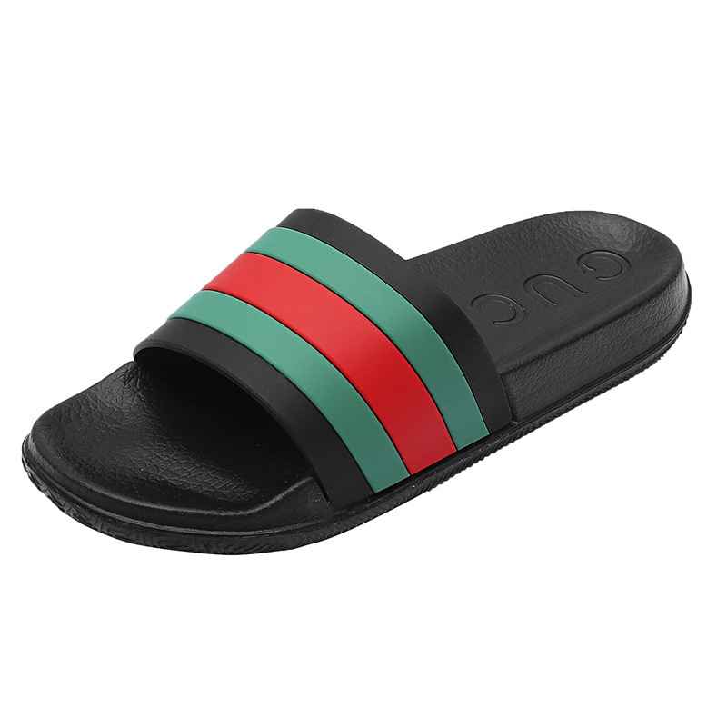 Zapatillas para mujeres frescas en el hogar, zapatillas para parejas domésticas, suela suave antideslizante Eva universal, comercio exterior para hombres, ligero y cómodo.