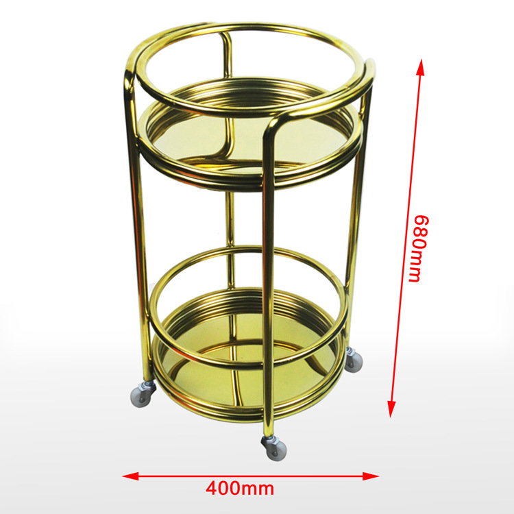 Fábrica directa coche de comedor móvil de doble servicio carro de bebida de acero inoxidable carro de bocadillos carro bar 4S tienda de té