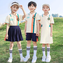 幼儿园园服夏装短袖套装小学生校服运动儿童运动会活动班服连衣裙