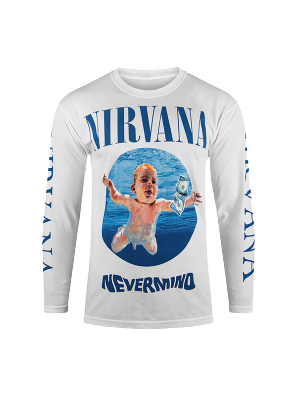 Autumn and Winter New Product Nirvana Band Bottoming Shirt Rock Classic Album American Men's and Women's Cotton Long-Sleeved T-Shirt