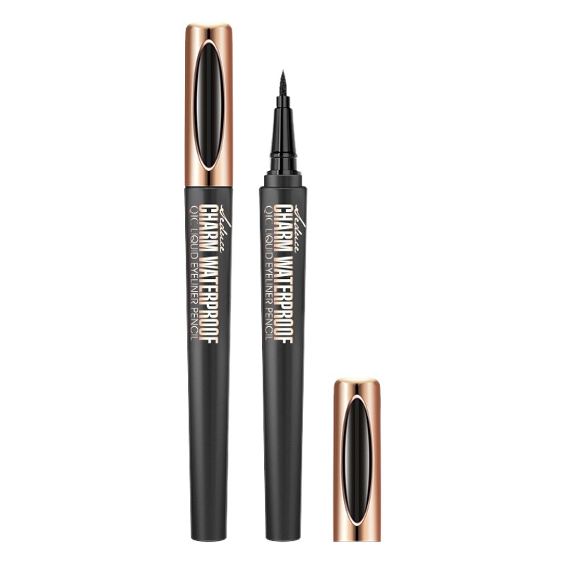 QIC Qi Ni Color Film Force Quick-drying Eyeliner Waterproof Sweat-resistant Makeup Color Development Not Easy to Sizzling Eyeliner Pen Cross Border