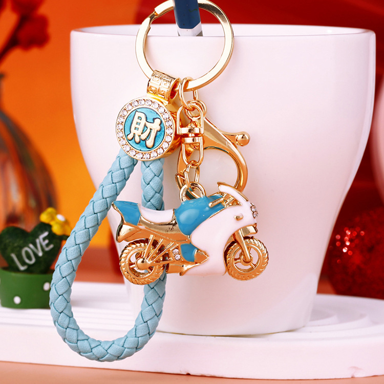Keychain Classification 1 Piece Simple Style Motorcycle Car Zinc Alloy Diamond Unisex Lobster Trigger Clasp Closure Keychain