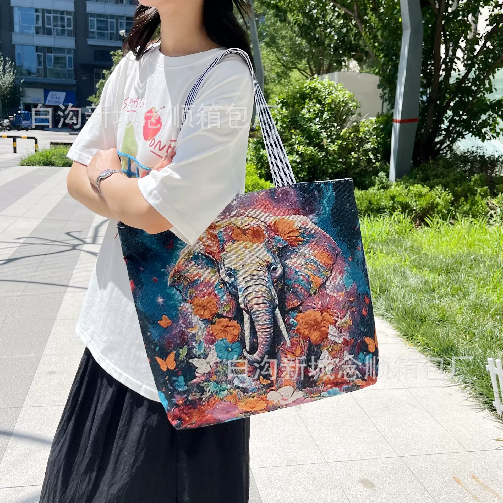 源头批发出行休闲户外单肩包帆布款女包包外贸货源新款手提托特包