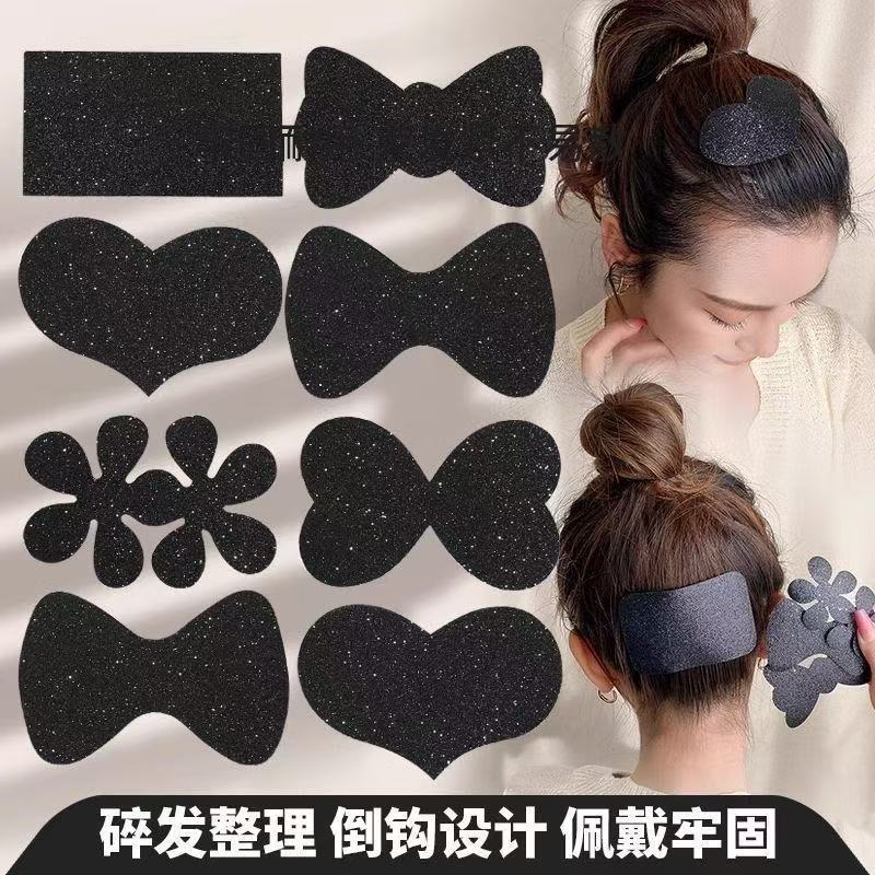Korean-Style Sticky Bangs Patch for Women, Hair Accessory for Stray Hair, Large Magic Tape Hair Patch for Adults