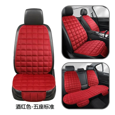 Wool pad Plush Cushion, Wholesale - plush-five-seater-burgundy-red