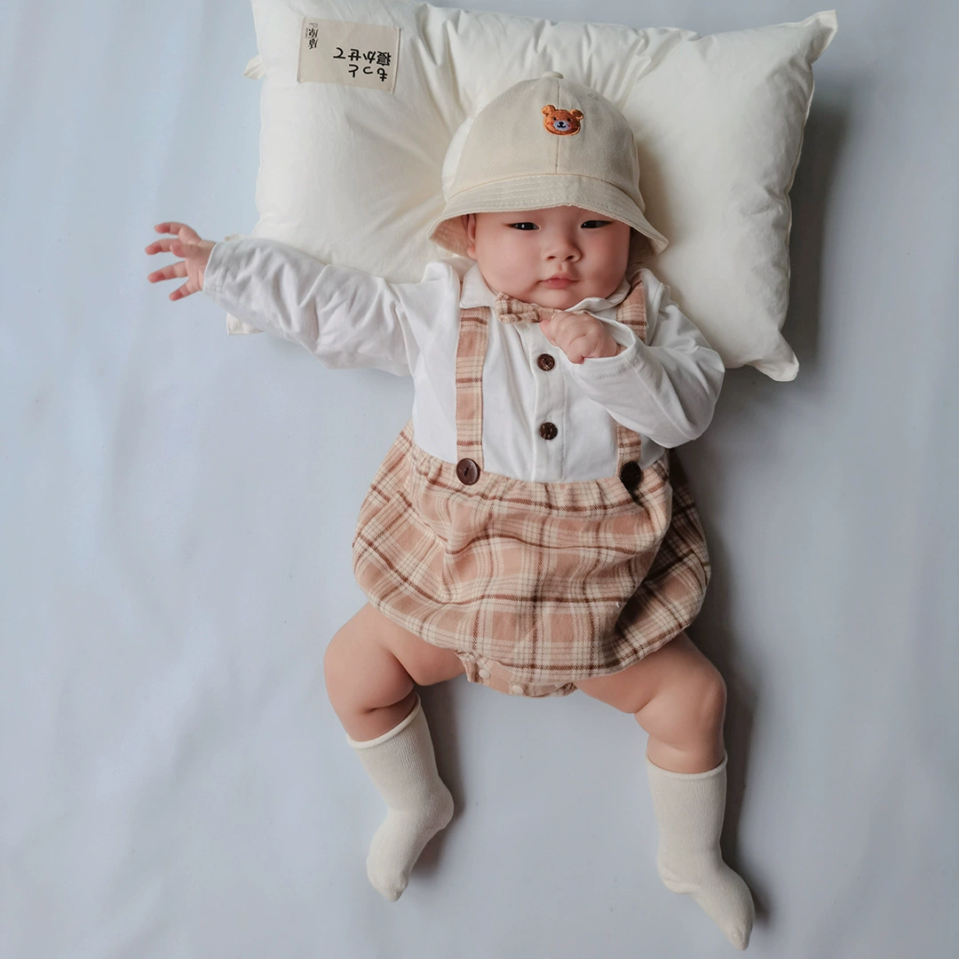 25 весенних новых детских вещей в британском стиле, детская одежда для ползания в скандинавском стиле, детская одежда в джентльменском стиле