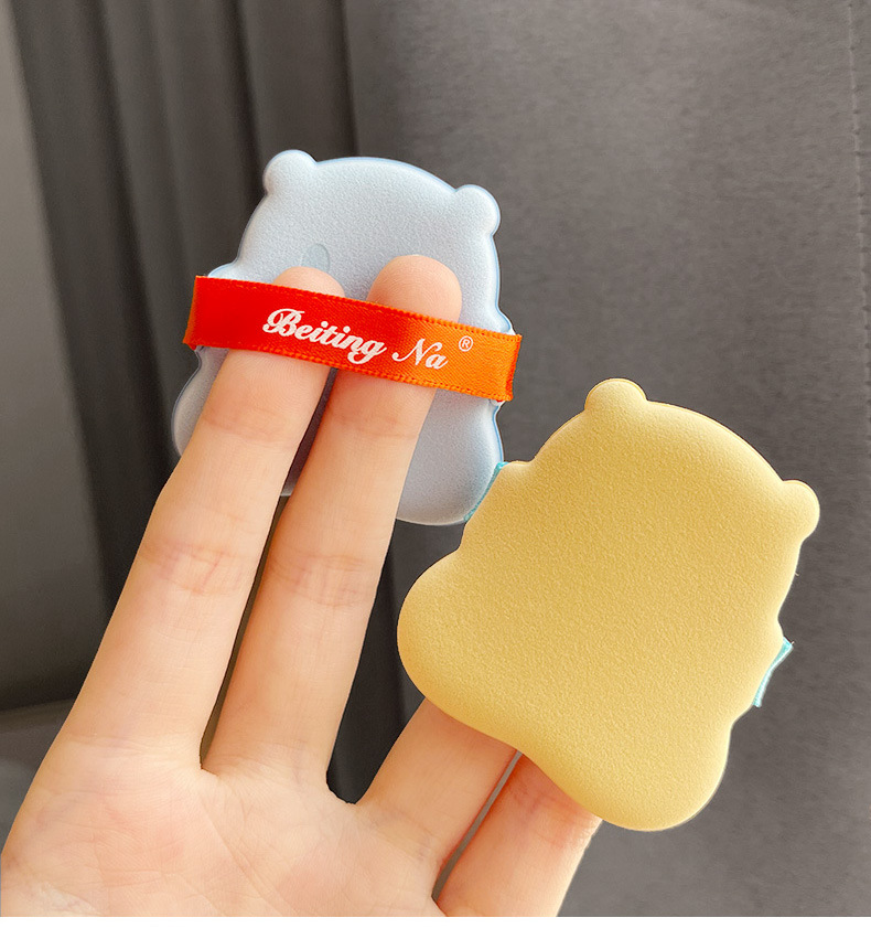 9g Weight Makeup Puff Makeup Tools Types 1 Quantity Sponge Material Solid Color Pattern Cute, Sweet Style Cute Sweet Solid Color Sponge Makeup Puff 1