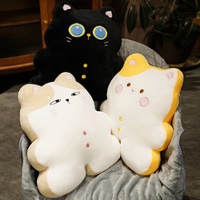 新品可爱饼干猫咪抱枕毯子二合一家居午休枕空调毯毛绒玩具礼物女