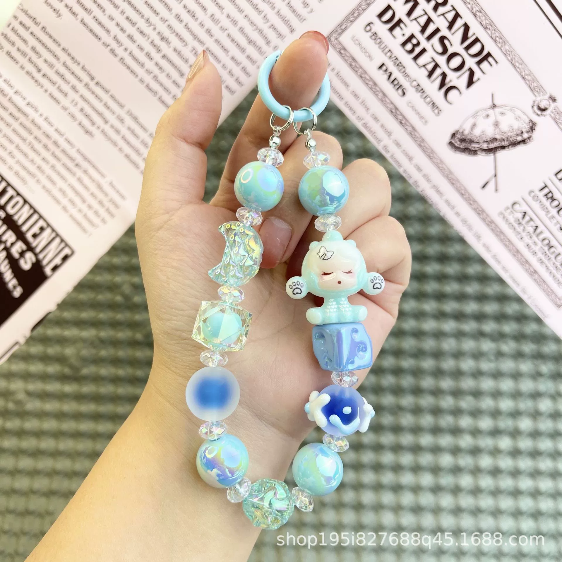 Mobile phone, keychain, pendant, accessory, hand painting