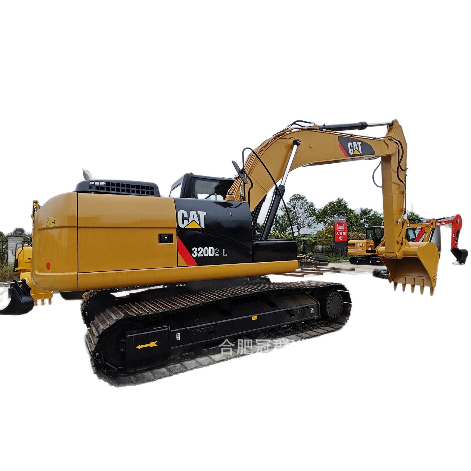 Excavadora de orugas CAT320D para todo terreno con una máquina multifuncional