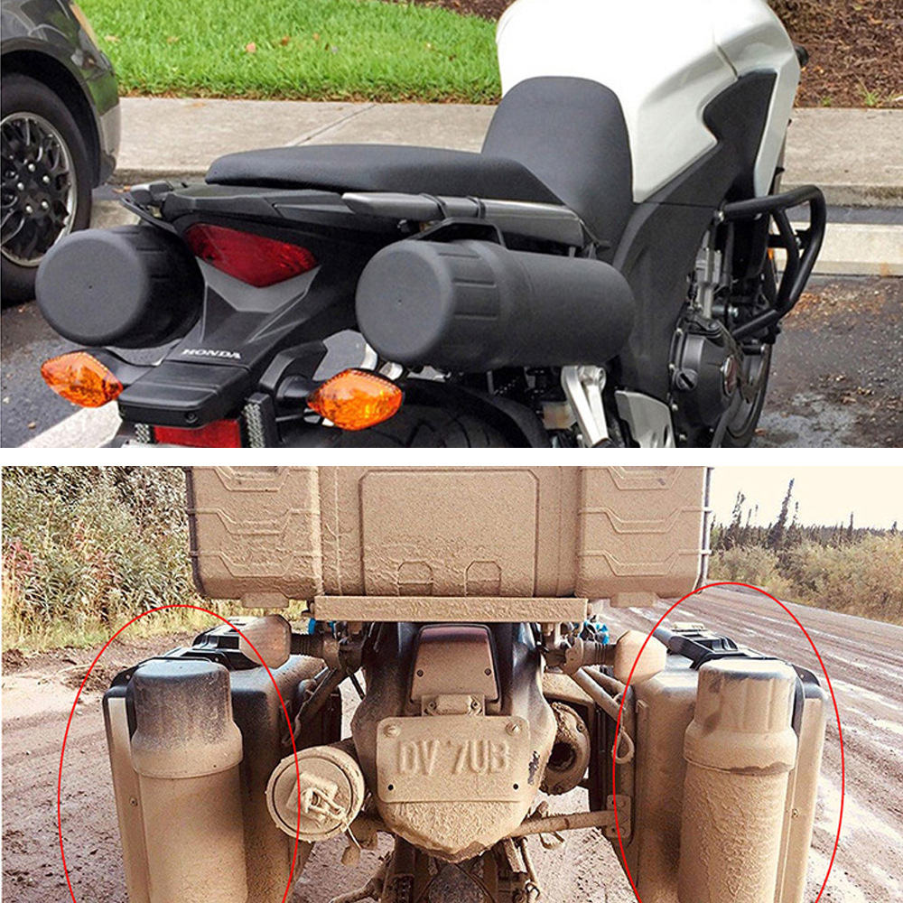 Adecuado para motocicleta, vehículo eléctrico, caja de herramientas de almacenamiento impermeable, cubo de herramientas de gran capacidad para motocicleta con cerradura, caja de almacenamiento de barril de herramientas
