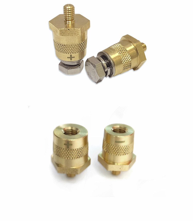 Brass M6/M8 Terminal Posts Battery Terminal Car Battery Connector Terminal Battery Maintenance and Modification Parts