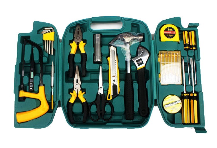 Factory direct sales household tool box set, car combination tool set, auto repair hardware tools, wrenches, hammers