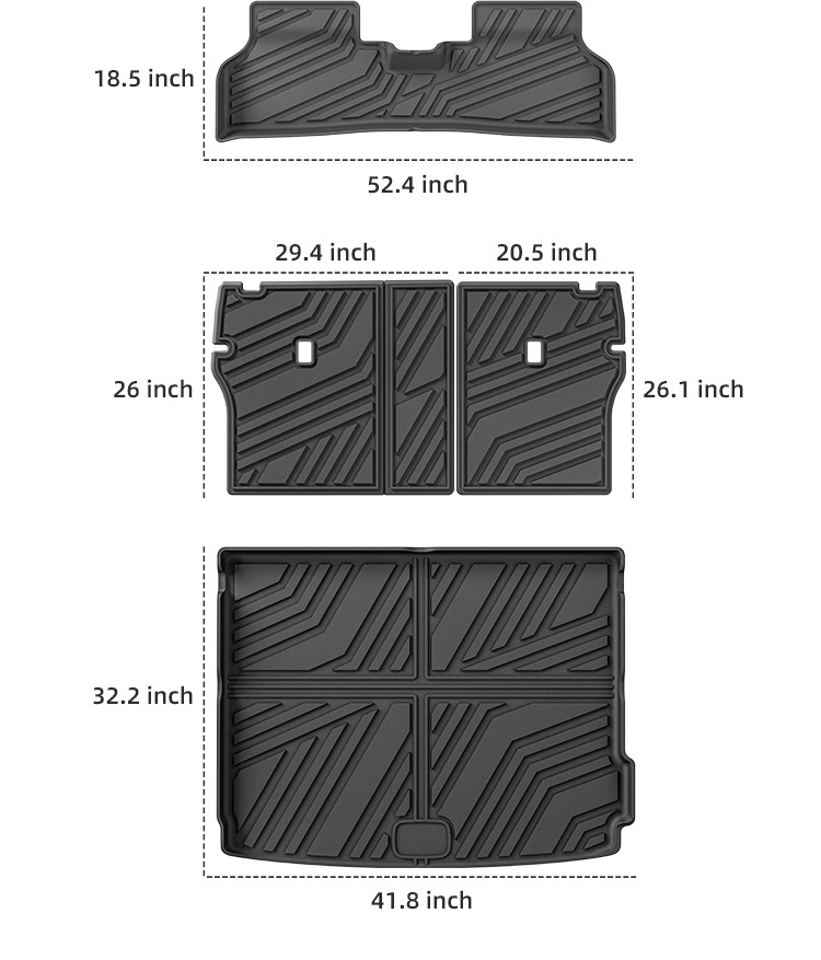 Suitable for 23-25 Models of Kona Electric, Special Car Mats, Tpe Trunk Mat, Cross-Border