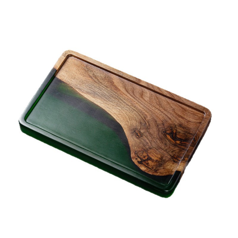Nuevo estilo chino de madera pequeña bandeja de té rectangular bandeja de té de mano bandeja de té de hotel doméstico