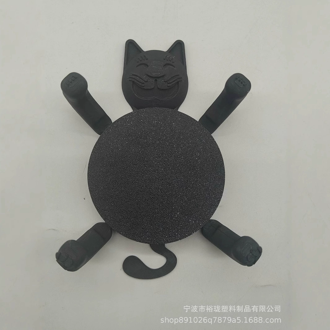 3D печатанная подставка для кота, ежедневное использование дома, забавная подставка, рикошетная подставка, черный кот