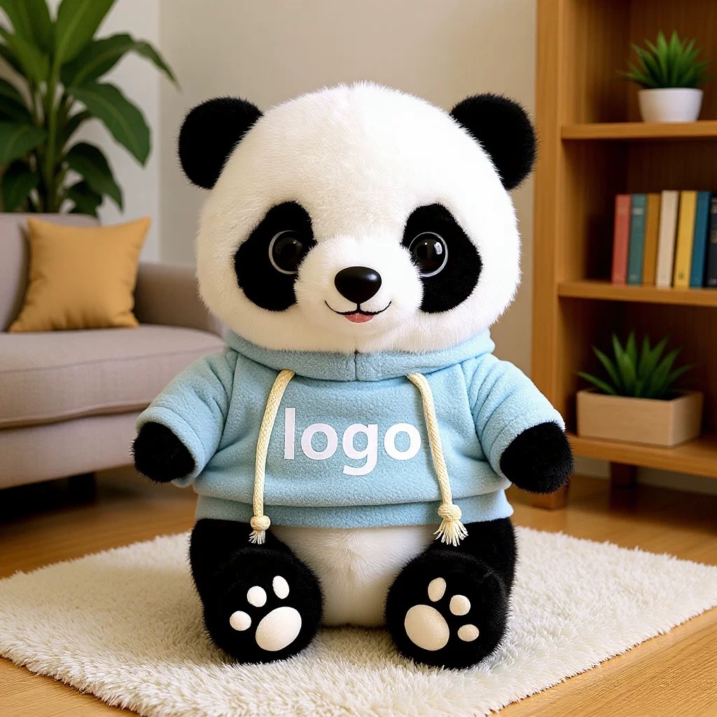 Panda lindo muñeca de peluche vestido Tesoro Nacional Panda muñeca Chengdu recuerdos festivos regalos impresión logotipo