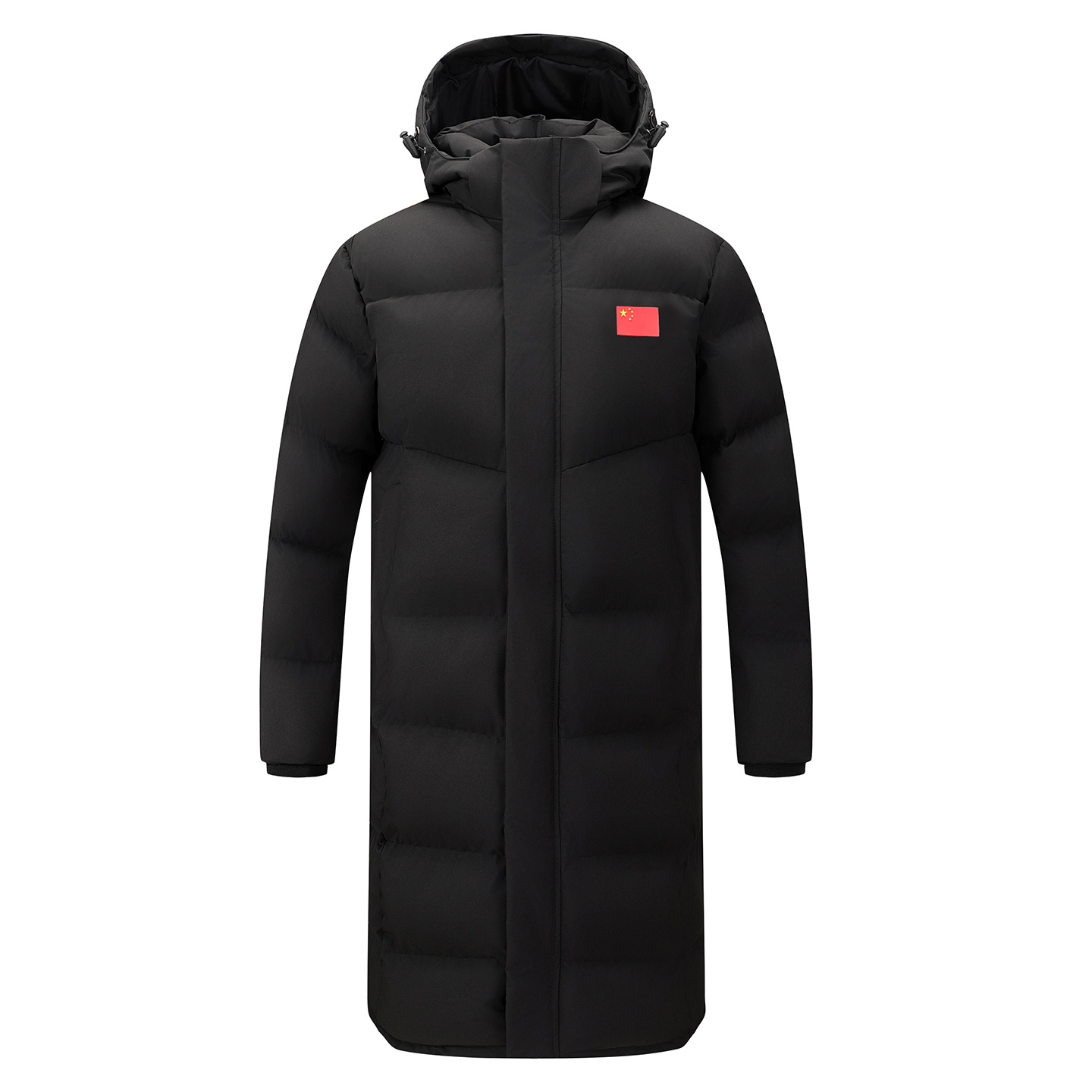 China team sports graphene coat, football training, winter thickened cotton coat, basketball winter training, extra-long, knee-length