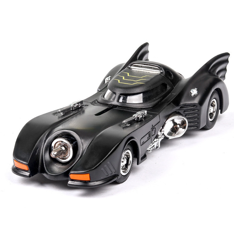 (Boxed) Simulated Classical Bat Alloy Classic Car Chariot Kidsren's Toy Car Perfume Cake Ornaments